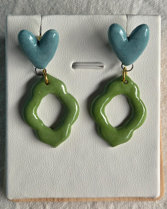 Aros verdes 2 piezas M