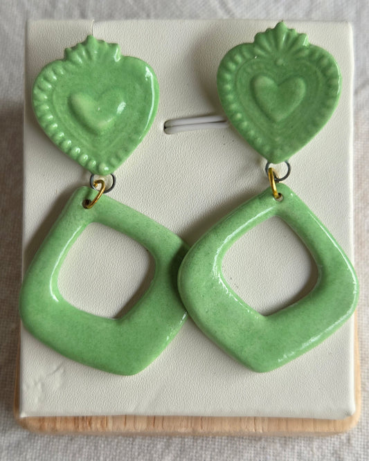 Aros verdes 2 piezas L