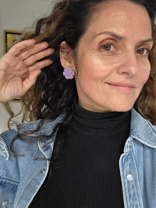 Flor violeta 1 pieza