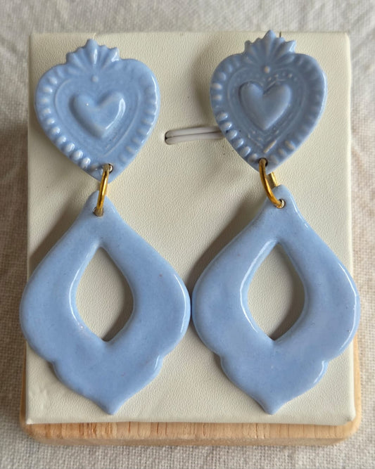 Aros celestes 2 piezas