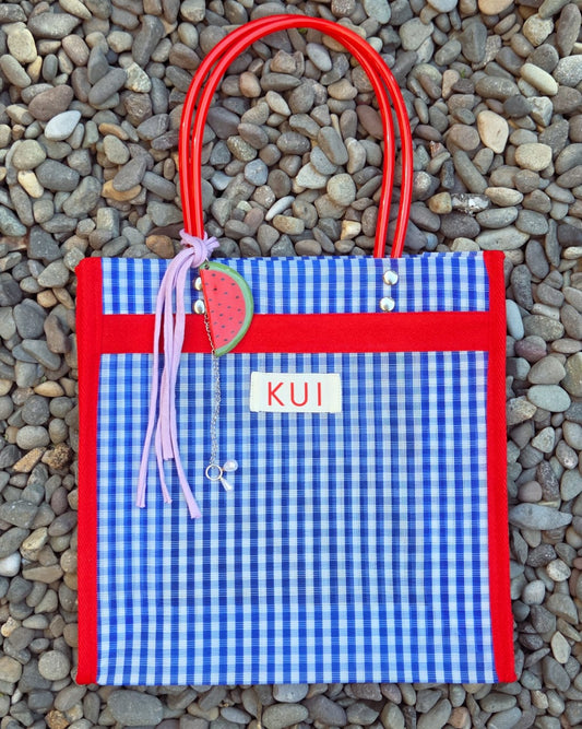 Bolso vintage Mediano mango rojo