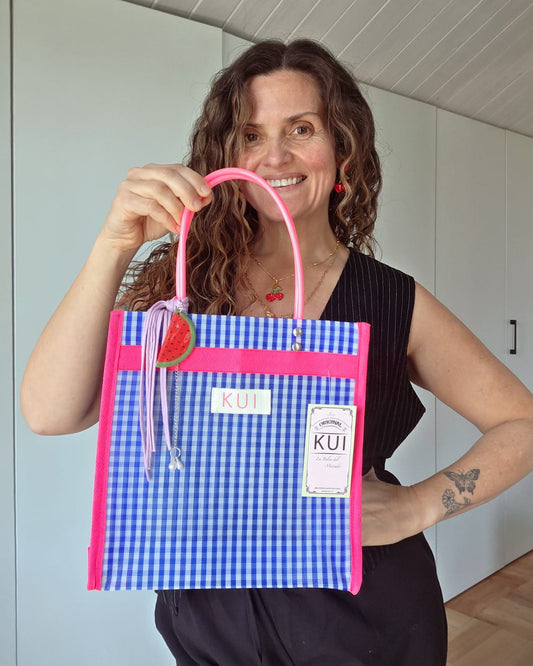 Bolso vintage Mediano mango fucsia