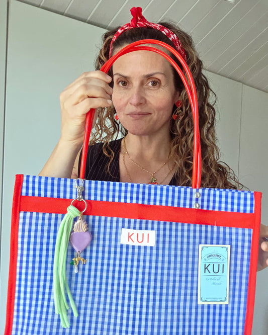 Bolso vintage Grande mango fucsia