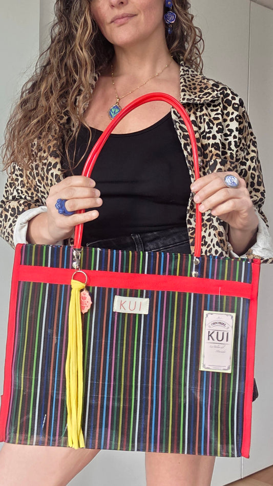 Bolso vintage negro grande