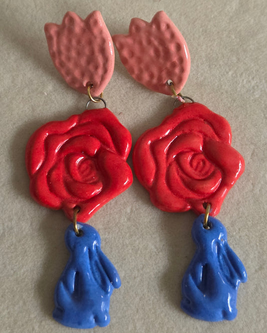 Aros rosas y conejo 3 piezas L