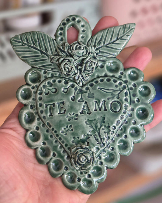TE AMO verde esmeralda