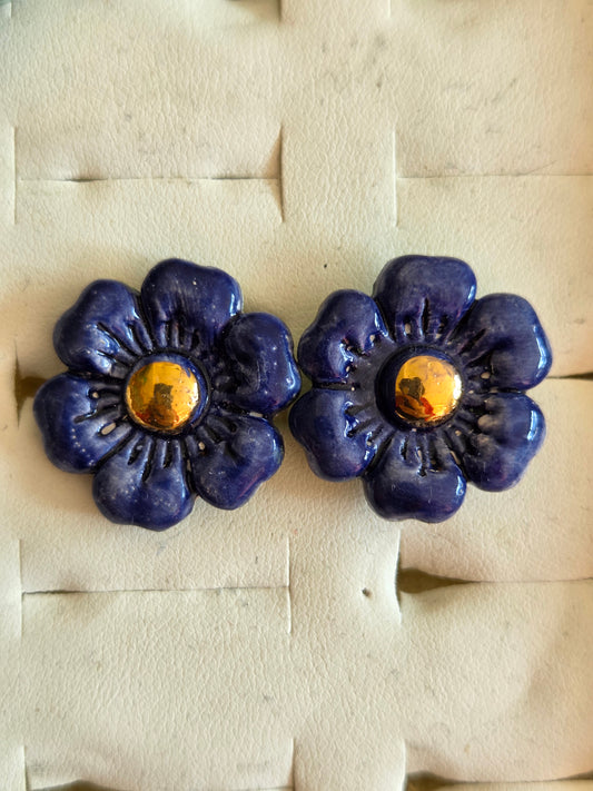 Aros flores 1 pieza Q