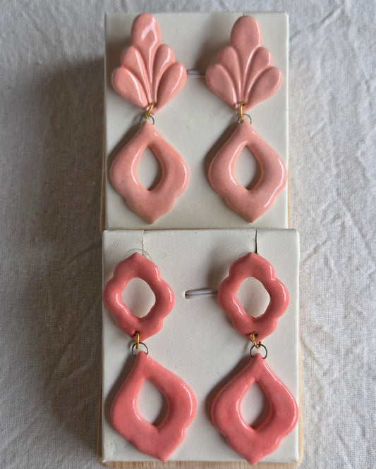 Aros coral 2 piezas L