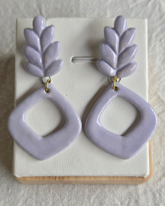 Aros lavanda 2 piezas L
