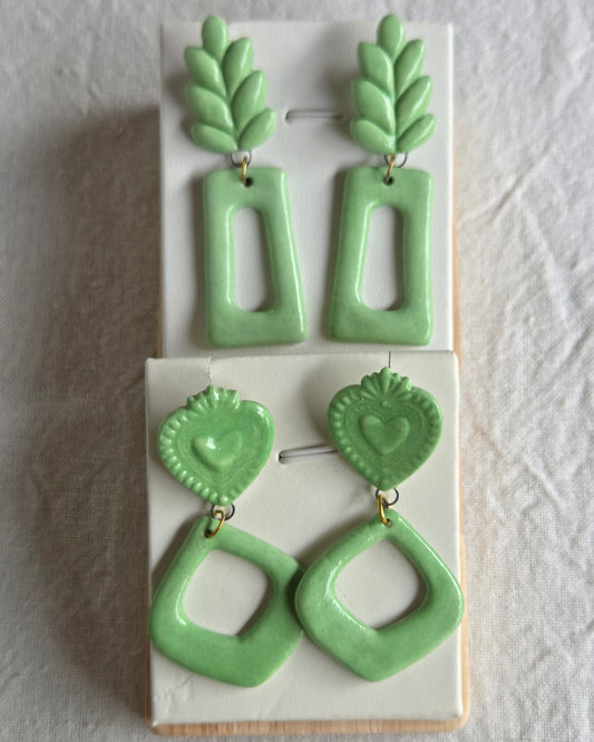 Aros verdes 2 piezas L