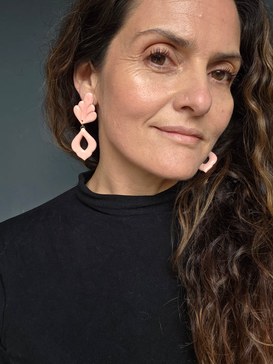 Aros rosados 2 piezas L