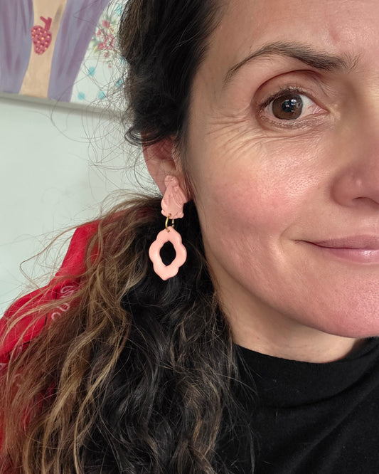 Aros rosa conejo 2 piezas M