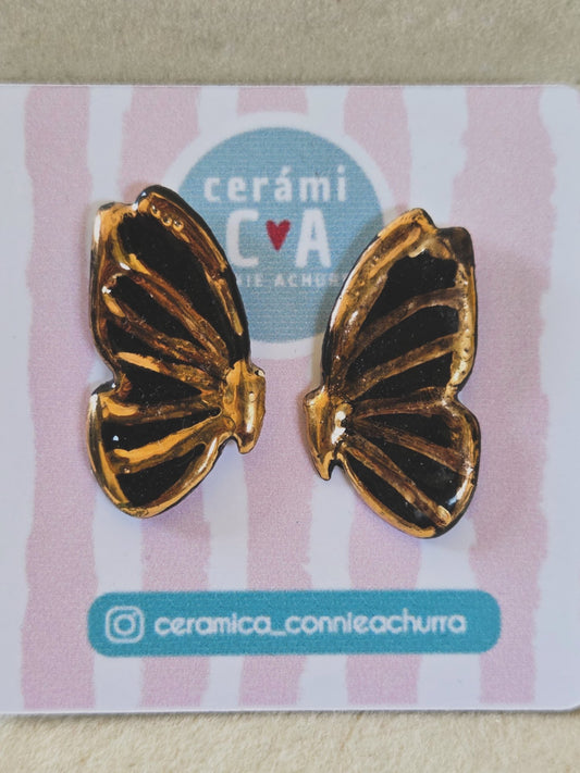Aros mariposa negra