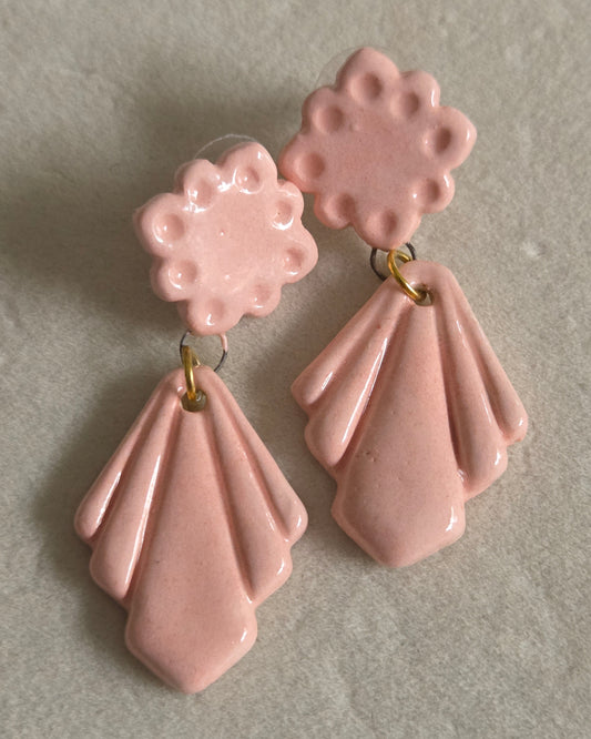 Aros rosa pastel 2 piezas M